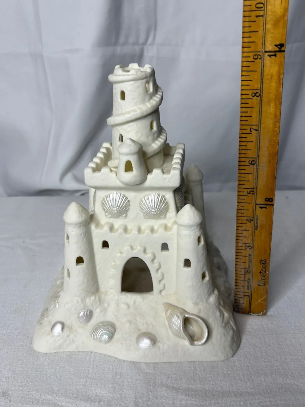 Sand Castle Tealight Votive Holder Party Lite Ceramic Nautical Beach